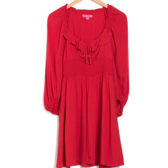 New Ruffled Dot Jacquard Mini Dress
BETSEY JOHNSON - Picture 5 of 8